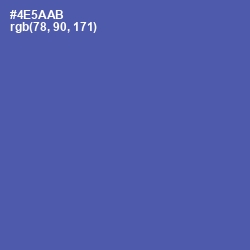 #4E5AAB - San Marino Color Image