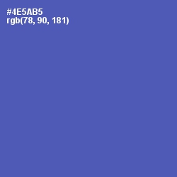 #4E5AB5 - San Marino Color Image