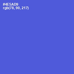 #4E5AD9 - Royal Blue Color Image