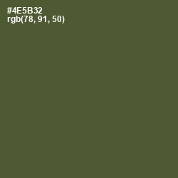 #4E5B32 - Woodland Color Image