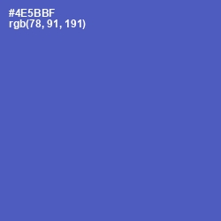 #4E5BBF - Blue Violet Color Image