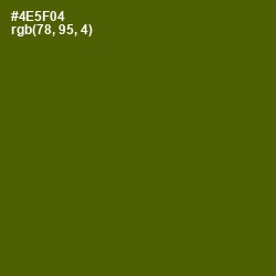 #4E5F04 - Verdun Green Color Image