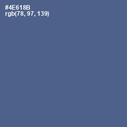 #4E618B - Bismark Color Image