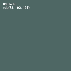#4E6765 - Cutty Sark Color Image