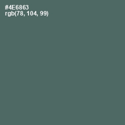 #4E6863 - Como Color Image