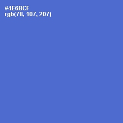 #4E6BCF - Indigo Color Image
