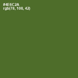 #4E6C2A - Chalet Green Color Image