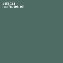 #4E6C63 - Como Color Image