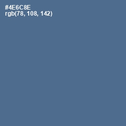 #4E6C8E - Kashmir Blue Color Image