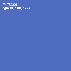 #4E6CC0 - Indigo Color Image