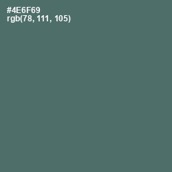 #4E6F69 - Cutty Sark Color Image