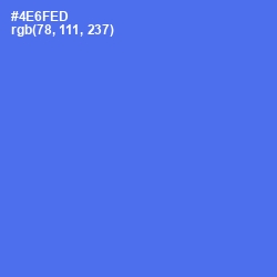 #4E6FED - Royal Blue Color Image