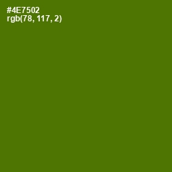 #4E7502 - Green Leaf Color Image