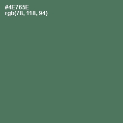 #4E765E - Cactus Color Image