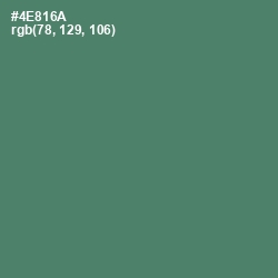 #4E816A - Viridian Color Image