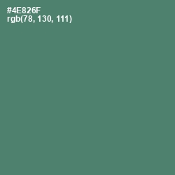 #4E826F - Viridian Color Image
