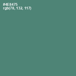 #4E8475 - Viridian Color Image