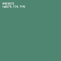 #4E8672 - Viridian Color Image
