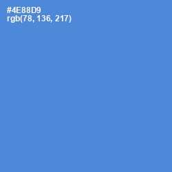 #4E88D9 - Havelock Blue Color Image