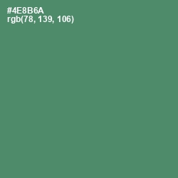 #4E8B6A - Viridian Color Image