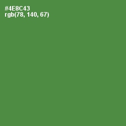 #4E8C43 - Hippie Green Color Image