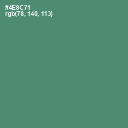 #4E8C71 - Viridian Color Image