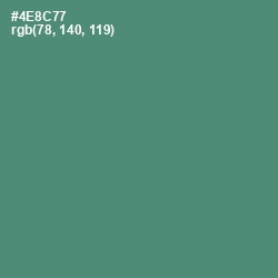 #4E8C77 - Viridian Color Image