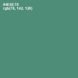 #4E8E78 - Viridian Color Image
