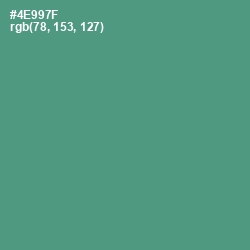 #4E997F - Viridian Color Image