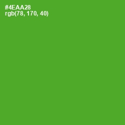 #4EAA28 - Apple Color Image