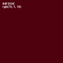 #4F010E - Mahogany Color Image