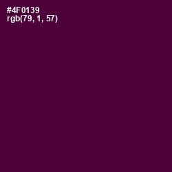 #4F0139 - Blackberry Color Image