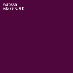 #4F063D - Blackberry Color Image