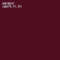 #4F0B1F - Cab Sav Color Image