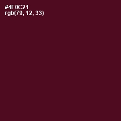 #4F0C21 - Barossa Color Image