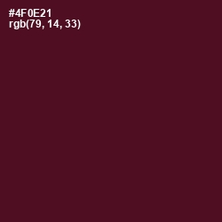 #4F0E21 - Barossa Color Image