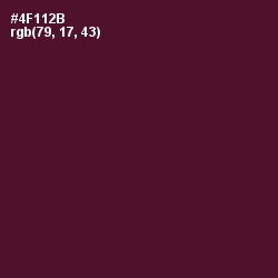 #4F112B - Wine Berry Color Image