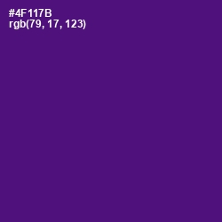 #4F117B - Honey Flower Color Image