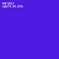 #4F1AE1 - Purple Heart Color Image
