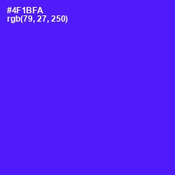 #4F1BFA - Purple Heart Color Image