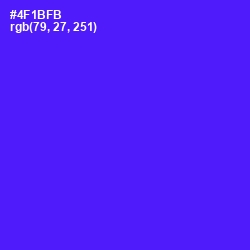 #4F1BFB - Purple Heart Color Image