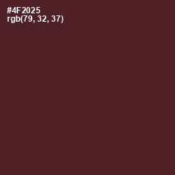 #4F2025 - Crater Brown Color Image