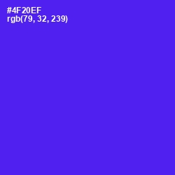 #4F20EF - Purple Heart Color Image
