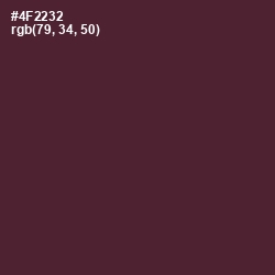 #4F2232 - Livid Brown Color Image