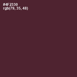 #4F2330 - Livid Brown Color Image