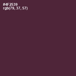 #4F2539 - Livid Brown Color Image