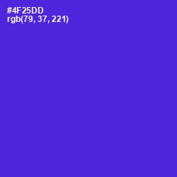 #4F25DD - Purple Heart Color Image