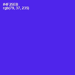 #4F25EB - Purple Heart Color Image