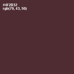 #4F2B32 - Livid Brown Color Image