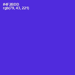 #4F2BDD - Purple Heart Color Image